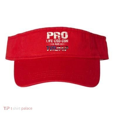 Pro God Pro Gun Pro Life Pro Trump Visor
