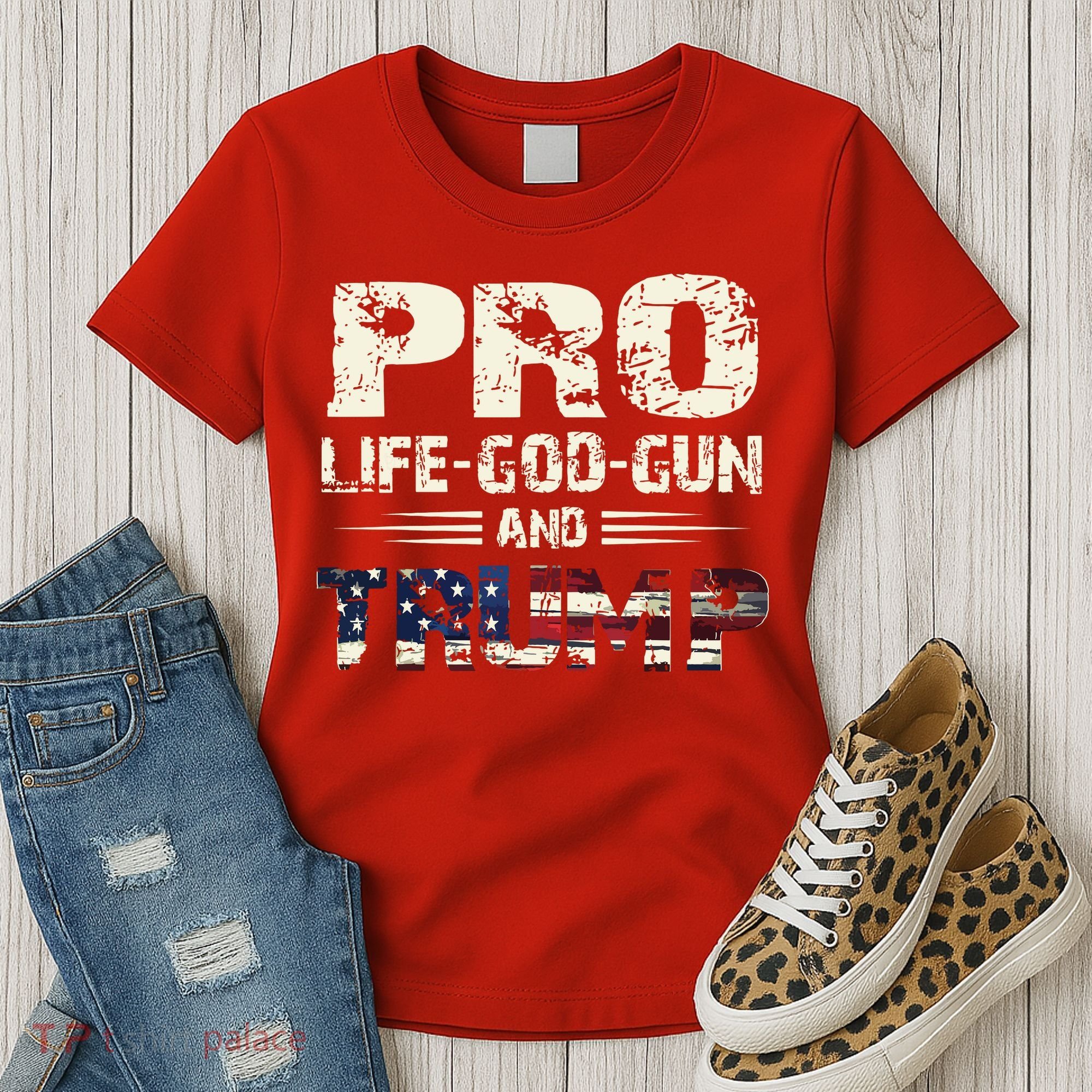 Pro God Pro Gun Pro Life Pro Trump Women's T-Shirt