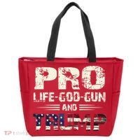 Pro God Pro Gun Pro Life Pro Trump Tote Bag thumb 0