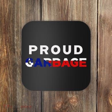 Proud Garbage Peurto Rico Flag Boricua Coaster