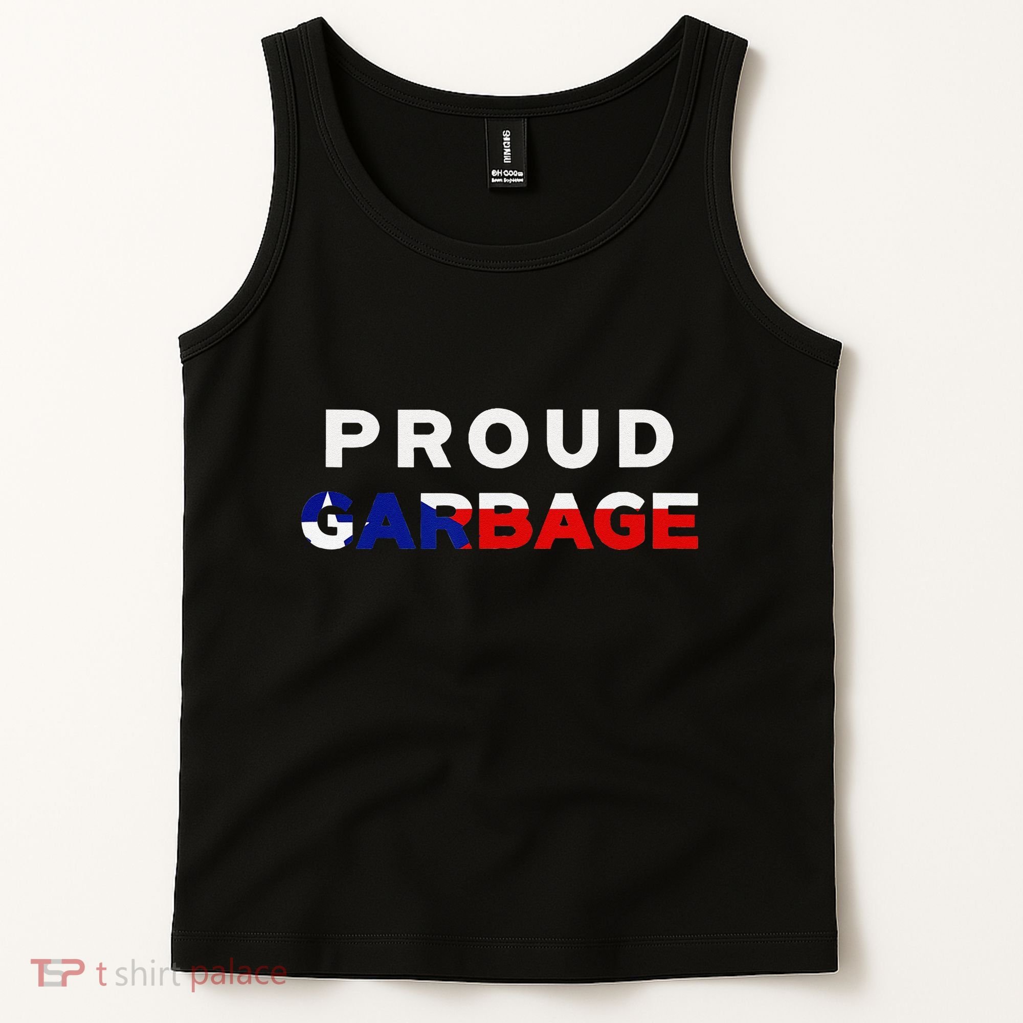 Proud Garbage Peurto Rico Flag Boricua Tank Top