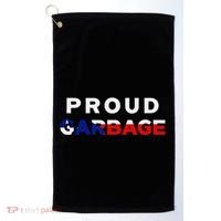 Proud Garbage Peurto Rico Flag Boricua Golf Towel thumb 0