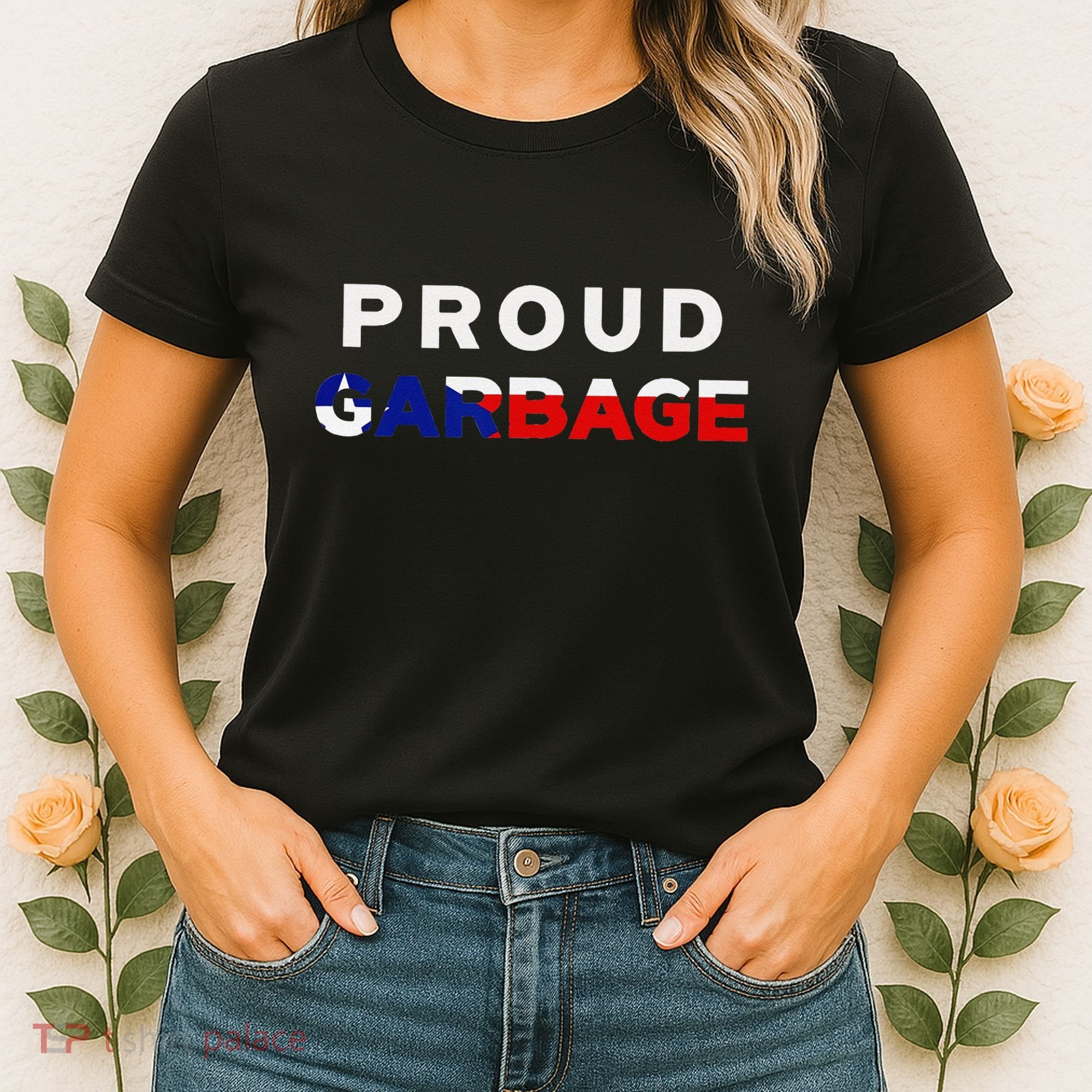 Proud Garbage Peurto Rico Flag Boricua Women's T-Shirt