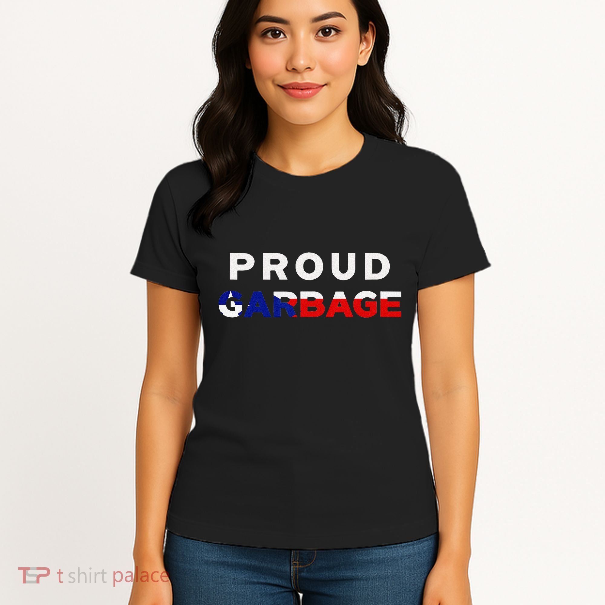 Proud Garbage Peurto Rico Flag Boricua Women's T-Shirt