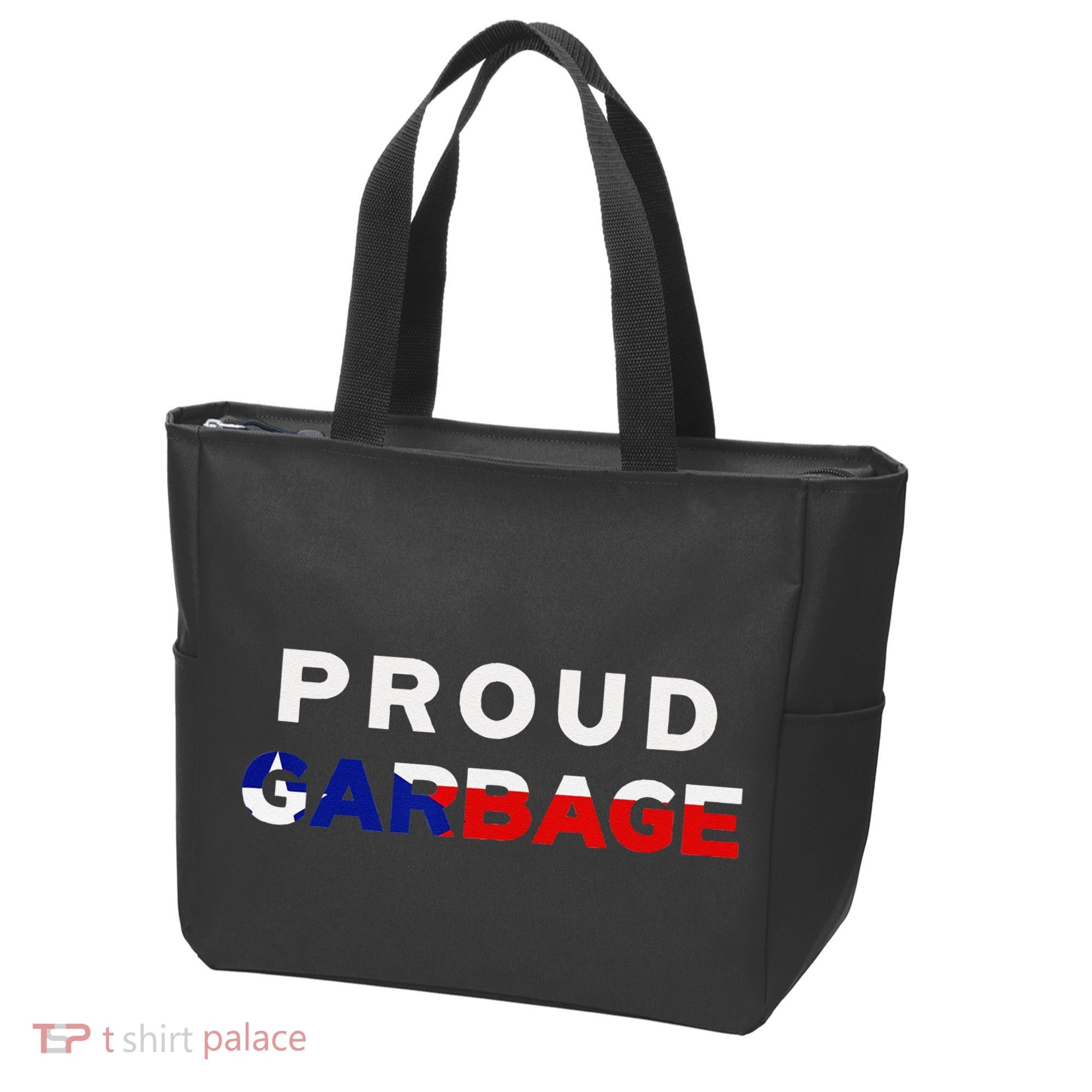 Proud Garbage Peurto Rico Flag Boricua Tote Bag