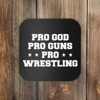 Pro God Pro Guns Pro Wrestling Coaster thumb 0