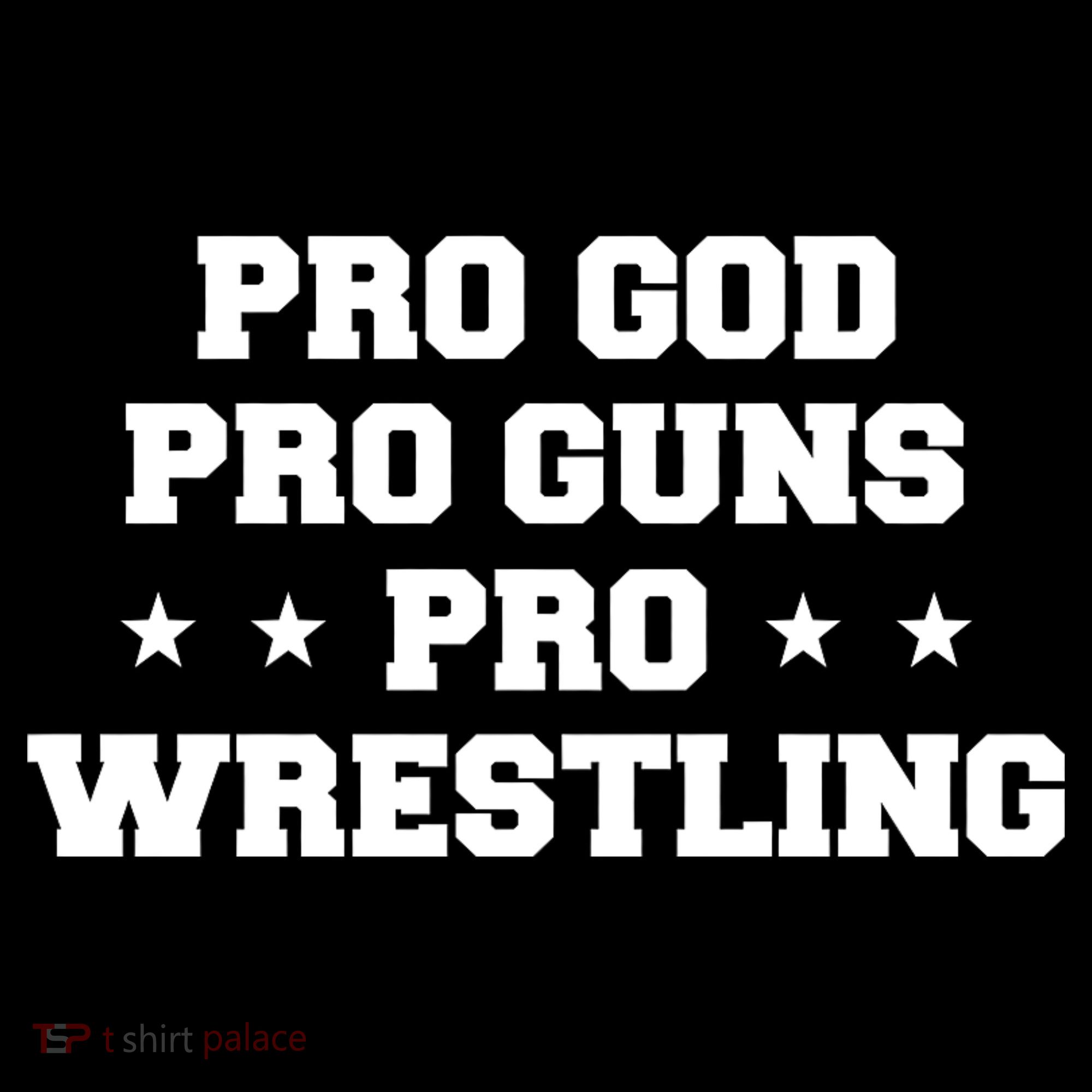 Pro God Pro Guns Pro Wrestling Baby Bodysuit