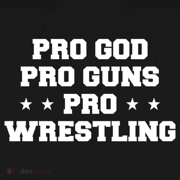 Pro God Pro Guns Pro Wrestling Toddler Hoodie