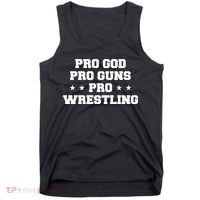 Pro God Pro Guns Pro Wrestling Tank Top thumb 0