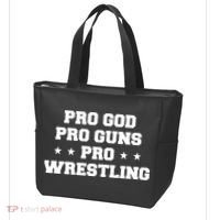 Pro God Pro Guns Pro Wrestling Tote Bag thumb 3