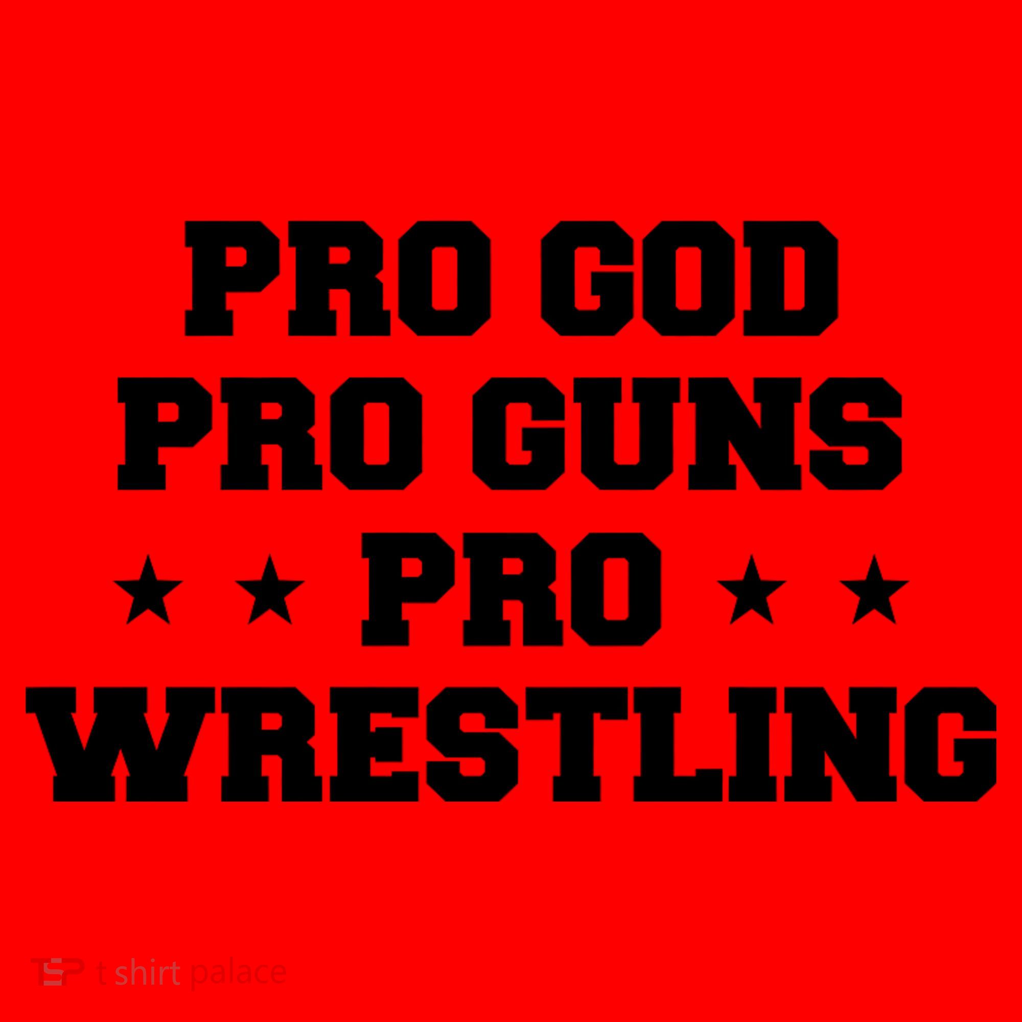 Pro God Pro Guns Pro Wrestling Santa Hat