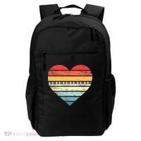 Pianist Gifts Retro Sunset Piano Keyboard Player Teacher Backpack thumb 0