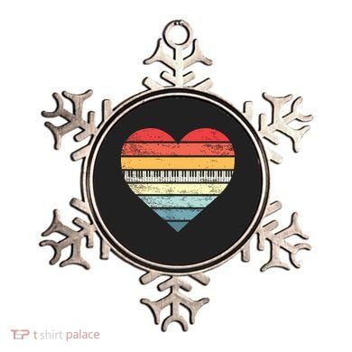 Pianist Gifts Retro Sunset Piano Keyboard Player Teacher Ornament