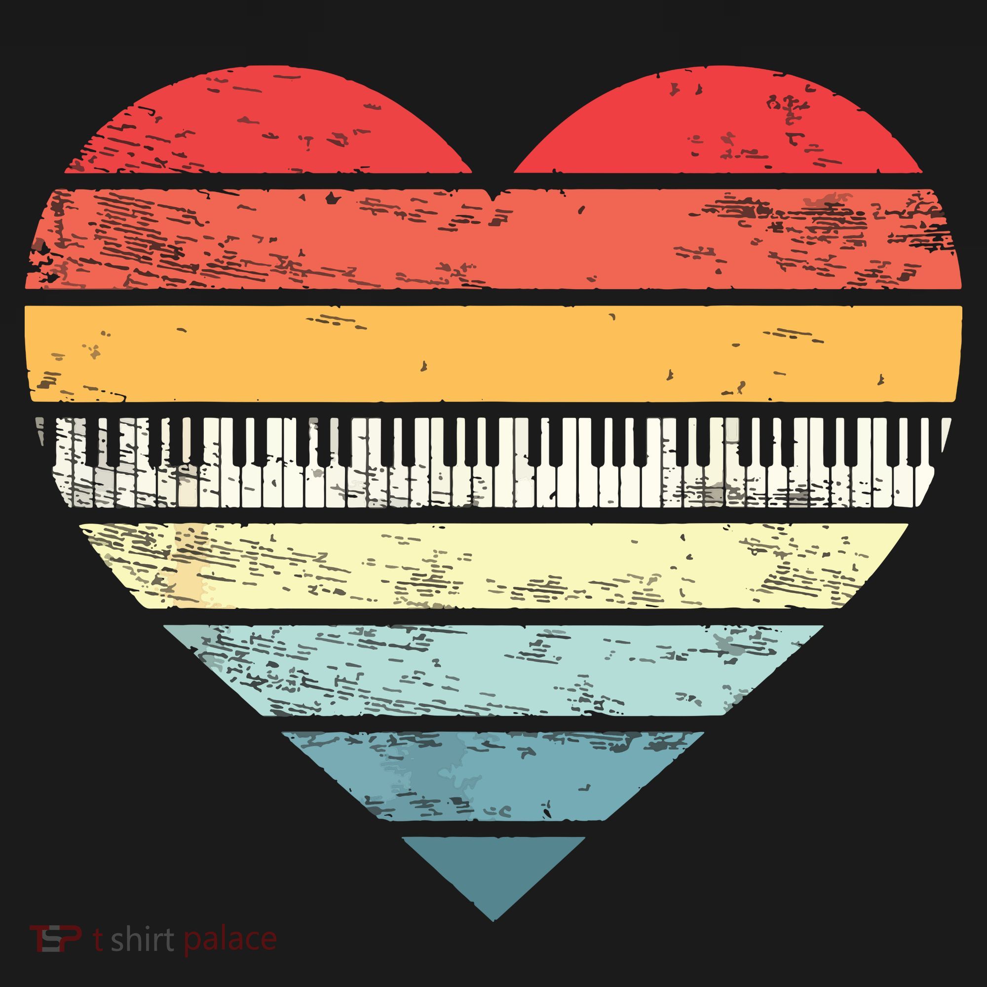 Pianist Gifts Retro Sunset Piano Keyboard Player Teacher Women's Tank Top
