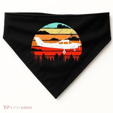 Pilot Gift Retro C172 Aircraft Flying Aviation USA-Made Doggie Bandana