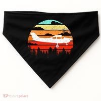 Pilot Gift Retro C172 Aircraft Flying Aviation USA-Made Doggie Bandana thumb 0