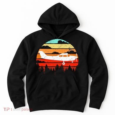 Pilot Gift Retro C172 Aircraft Flying Aviation Hoodie