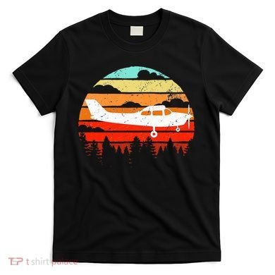 Pilot Gift Retro C172 Aircraft Flying Aviation T-Shirt