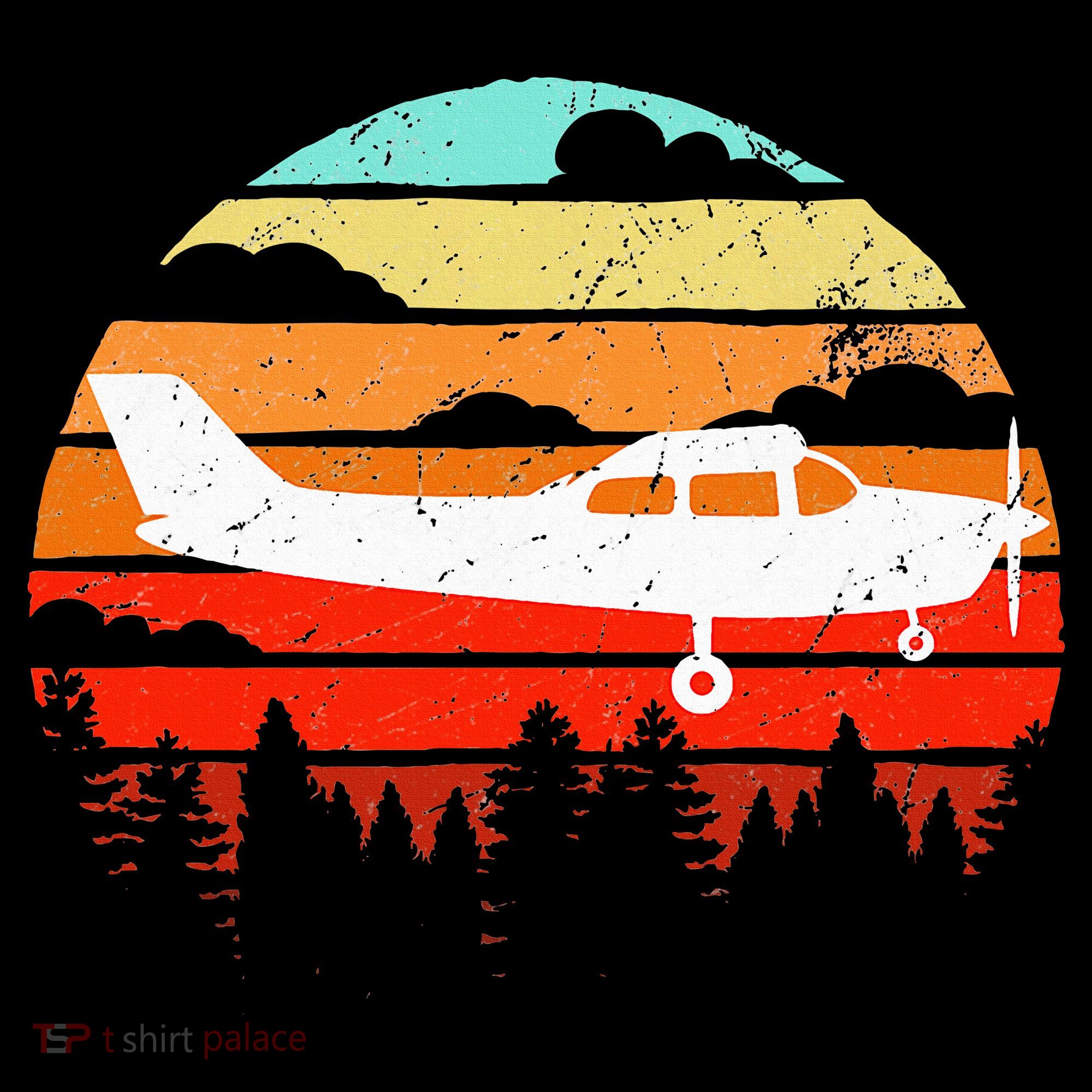 Pilot Gift Retro C172 Aircraft Flying Aviation Women's Hoodie
