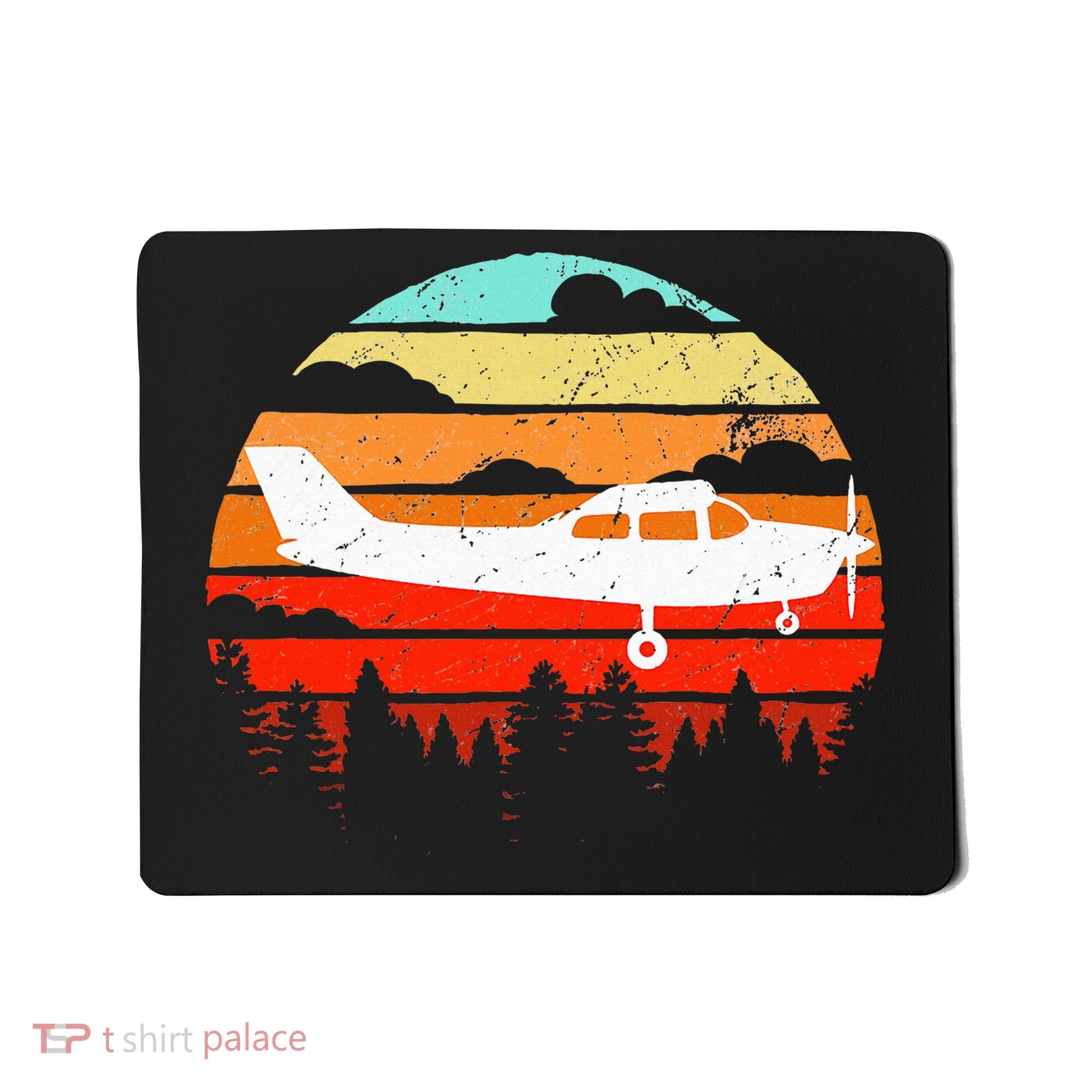 Pilot Gift Retro C172 Aircraft Flying Aviation Mousepad