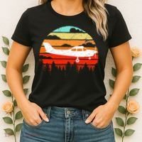 Pilot Gift Retro C172 Aircraft Flying Aviation Women's T-Shirt thumb 2