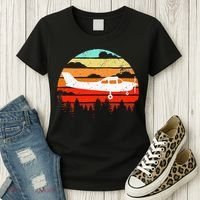 Pilot Gift Retro C172 Aircraft Flying Aviation Women's T-Shirt thumb 3