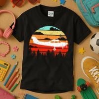 Pilot Gift Retro C172 Aircraft Flying Aviation Kids T-Shirt thumb 3