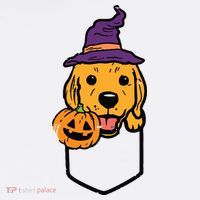 Pocket Golden Retriever Witch Halloween Dog Women Women's Tank Top thumb 5