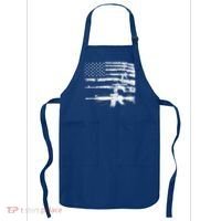 Patriotic Gun Rights 2nd Adt Ar15 American Flag Great Gift Meaningful Gift Apron thumb 0