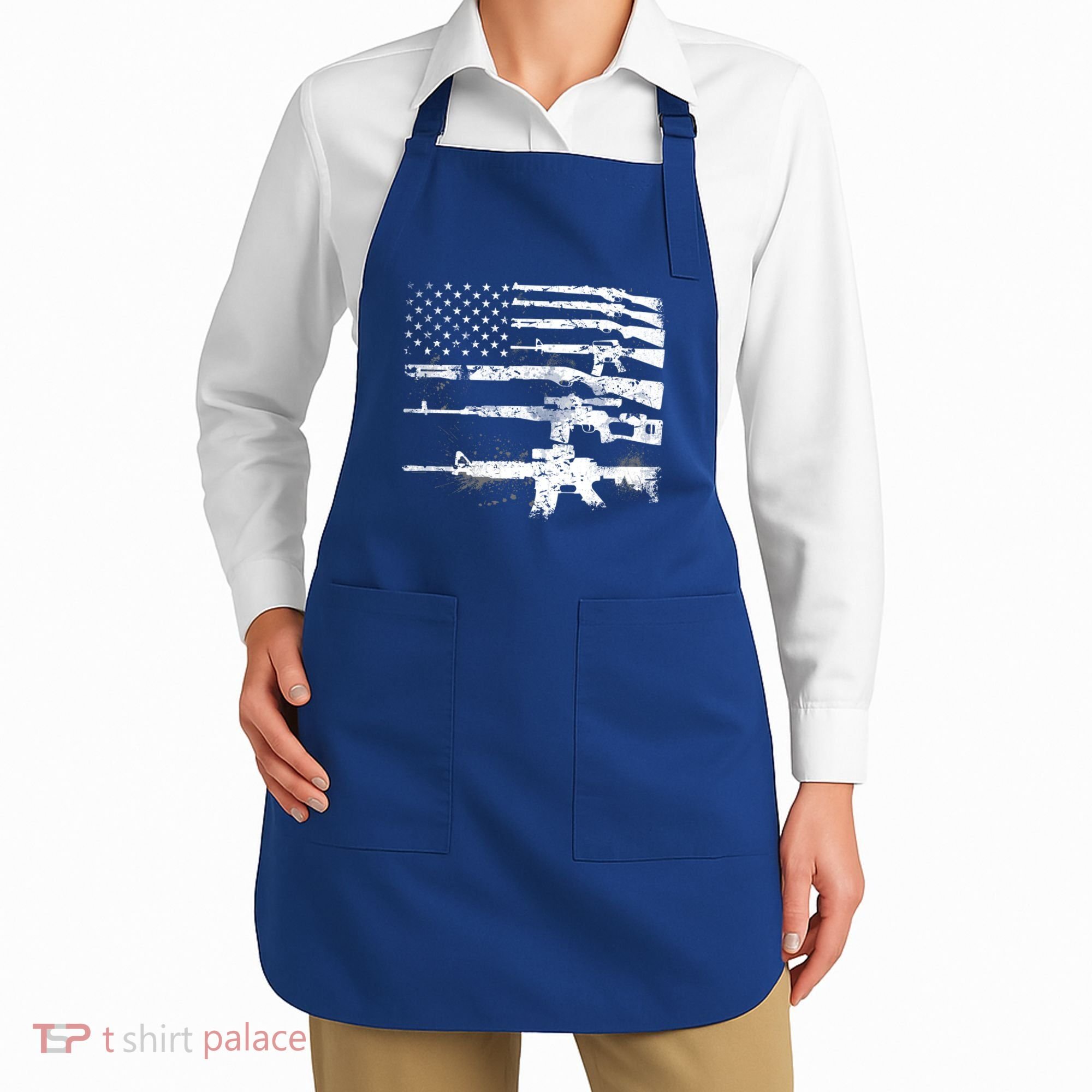 Patriotic Gun Rights 2nd Adt Ar15 American Flag Great Gift Meaningful Gift Apron