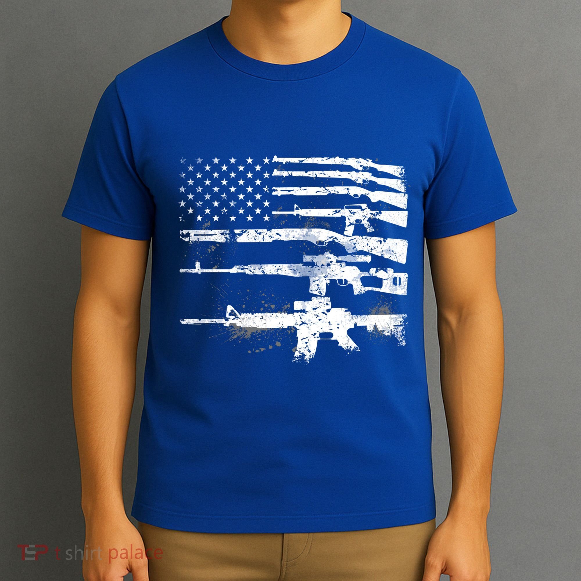 Patriotic Gun Rights 2nd Adt Ar15 American Flag Great Gift Meaningful Gift T-Shirt