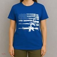 Patriotic Gun Rights 2nd Adt Ar15 American Flag Great Gift Meaningful Gift T-Shirt thumb 4