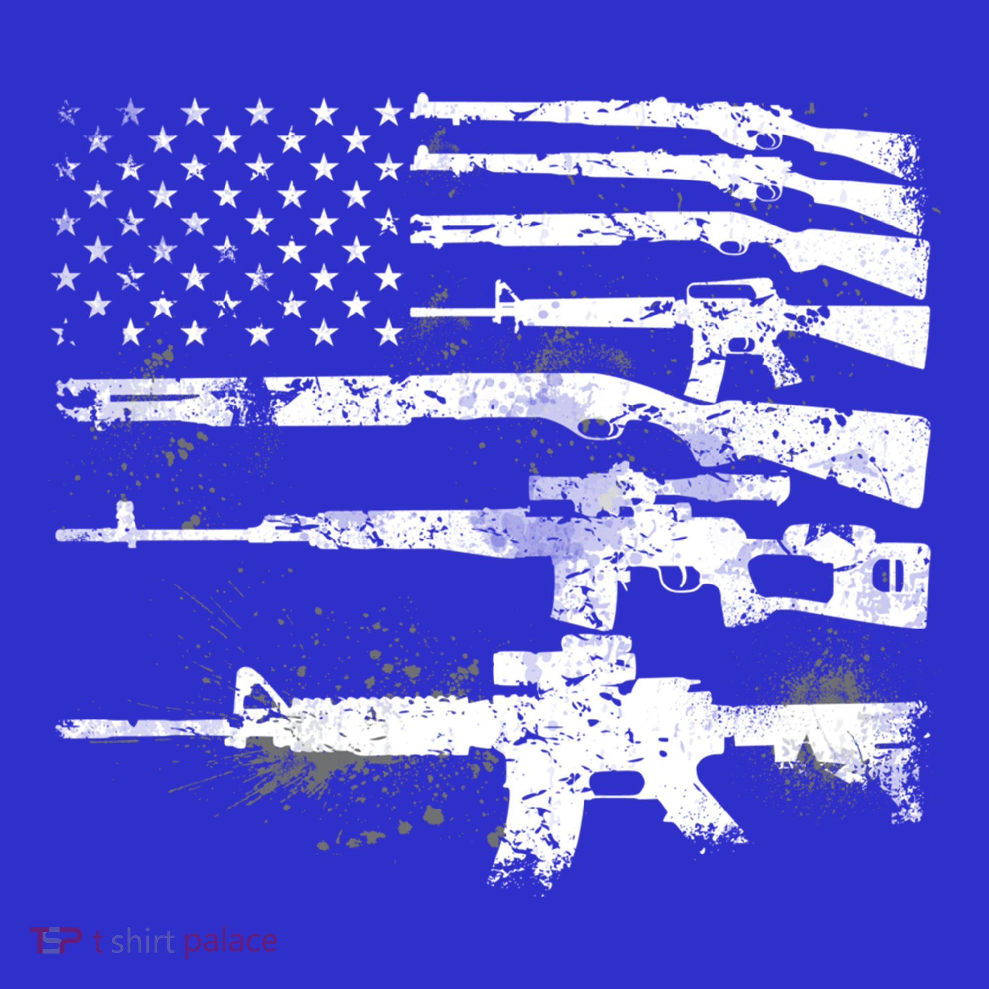 Patriotic Gun Rights 2nd Adt Ar15 American Flag Great Gift Meaningful Gift T-Shirt