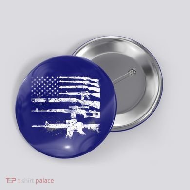 Patriotic Gun Rights 2nd Adt Ar15 American Flag Great Gift Meaningful Gift Button
