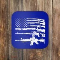 Patriotic Gun Rights 2nd Adt Ar15 American Flag Great Gift Meaningful Gift Coaster thumb 0