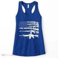 Patriotic Gun Rights 2nd Adt Ar15 American Flag Great Gift Meaningful Gift Women's Tank Top thumb 0