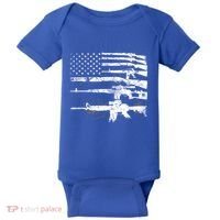 Patriotic Gun Rights 2nd Adt Ar15 American Flag Great Gift Meaningful Gift Baby Bodysuit thumb 0