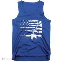 Patriotic Gun Rights 2nd Adt Ar15 American Flag Great Gift Meaningful Gift Tank Top thumb 0