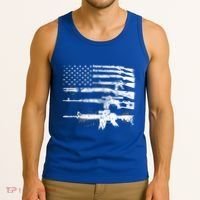 Patriotic Gun Rights 2nd Adt Ar15 American Flag Great Gift Meaningful Gift Tank Top thumb 3