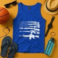 Patriotic Gun Rights 2nd Adt Ar15 American Flag Great Gift Meaningful Gift Tank Top thumb 4