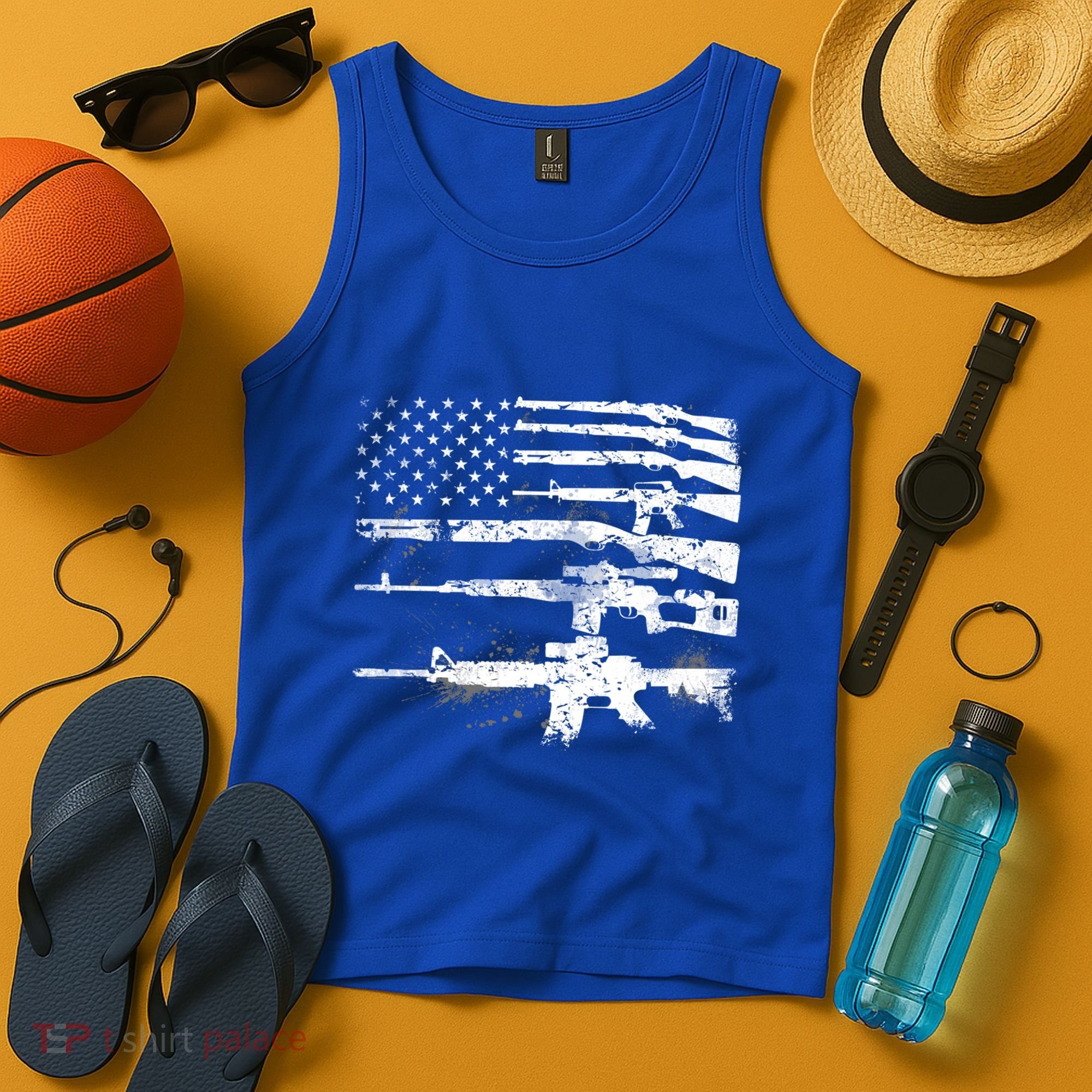 Patriotic Gun Rights 2nd Adt Ar15 American Flag Great Gift Meaningful Gift Tank Top