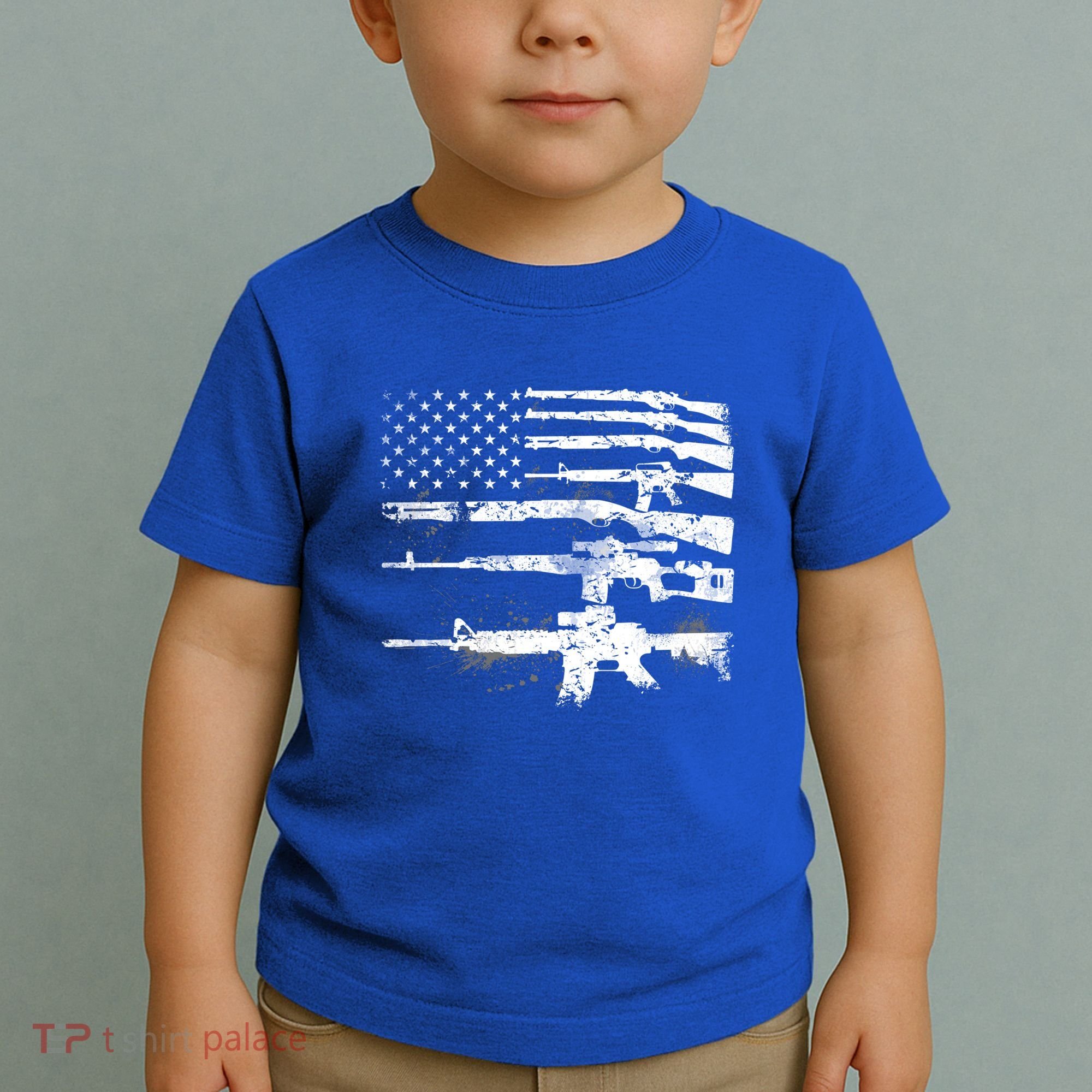 Patriotic Gun Rights 2nd Adt Ar15 American Flag Great Gift Meaningful Gift Toddler T-Shirt