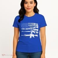 Patriotic Gun Rights 2nd Adt Ar15 American Flag Great Gift Meaningful Gift Women's T-Shirt thumb 4