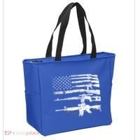 Patriotic Gun Rights 2nd Adt Ar15 American Flag Great Gift Meaningful Gift Tote Bag thumb 2