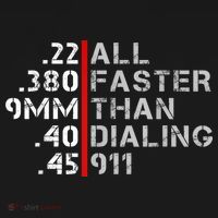 Pro Gun Rights Shirt Faster Than Dialing 911 Gun Lovers Sweatshirt thumb 3