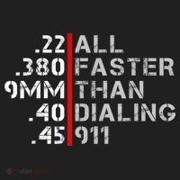 Pro Gun Rights Shirt Faster Than Dialing 911 Gun Lovers Hat thumb 2