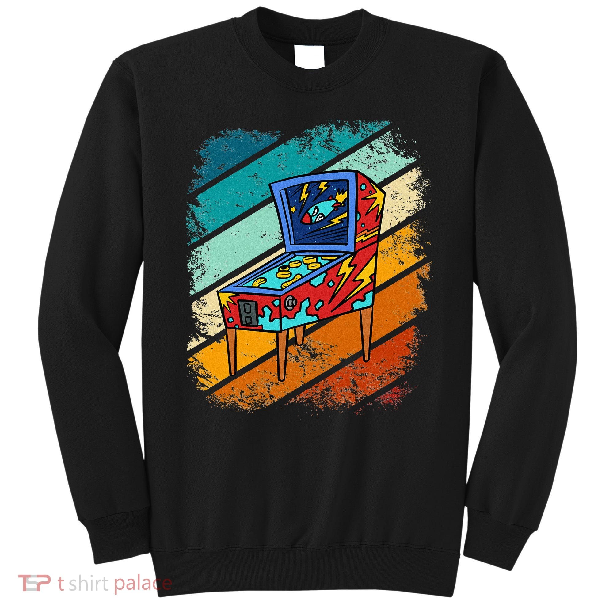 Pinball Gamer Retro Classic Arcade Machine Pin Ball Sweatshirt