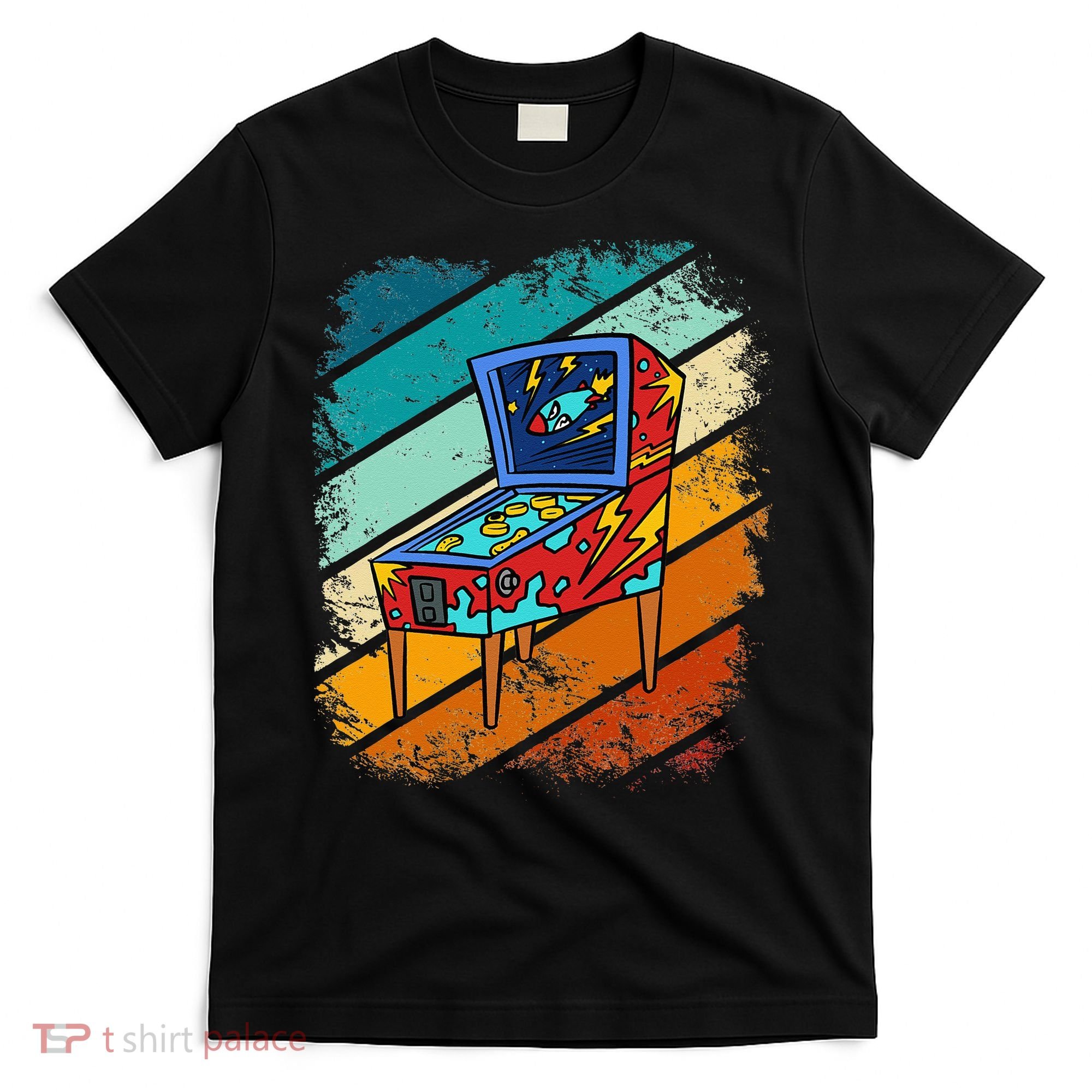 Pinball Gamer Retro Classic Arcade Machine Pin Ball T-Shirt