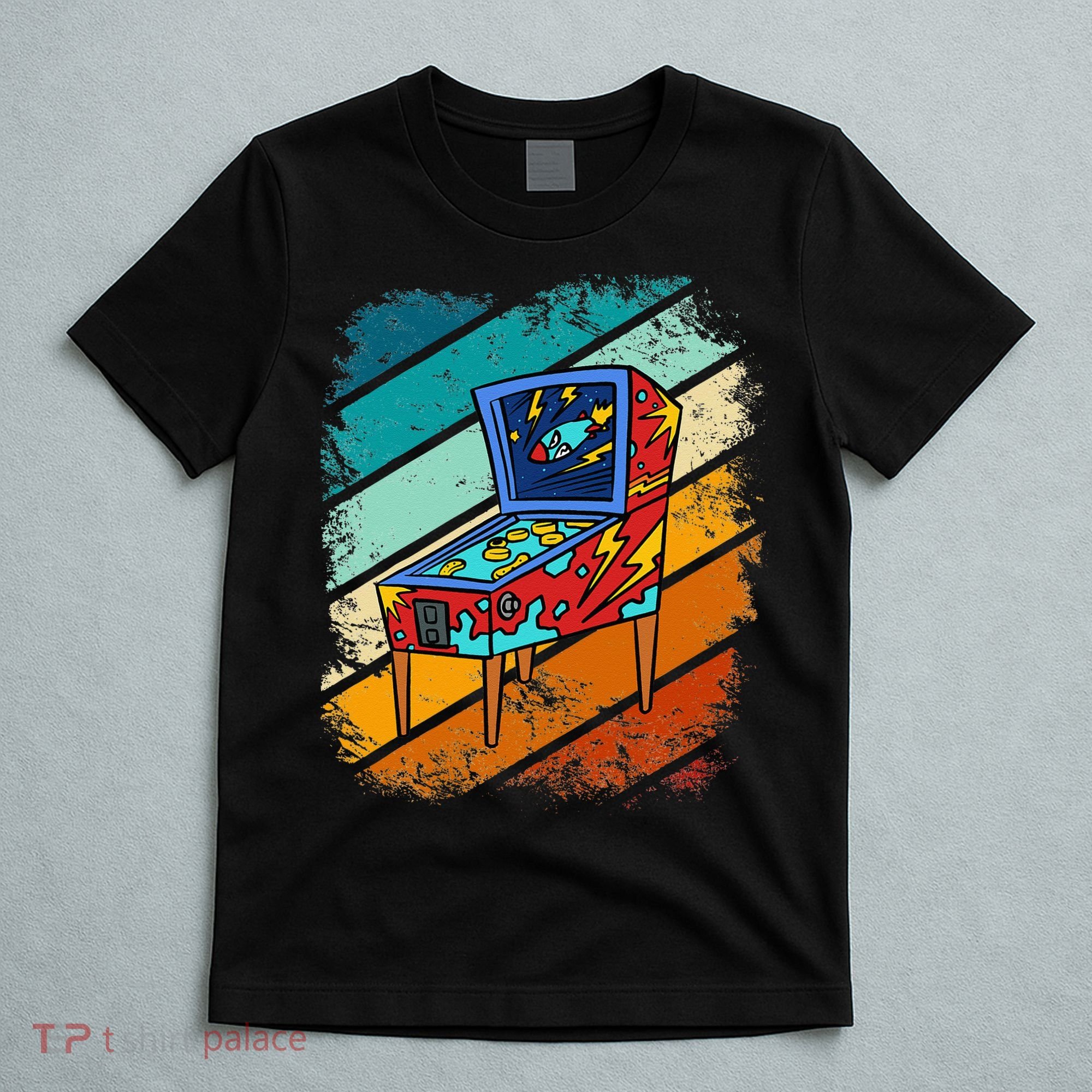 Pinball Gamer Retro Classic Arcade Machine Pin Ball T-Shirt