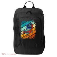 Pinball Gamer Retro Classic Arcade Machine Pin Ball City Backpack thumb 0